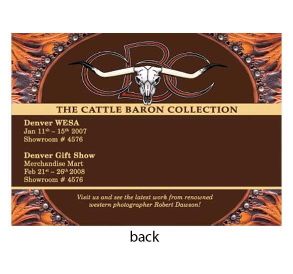 Western Heritage Furniture Cattlebaron Postcard
